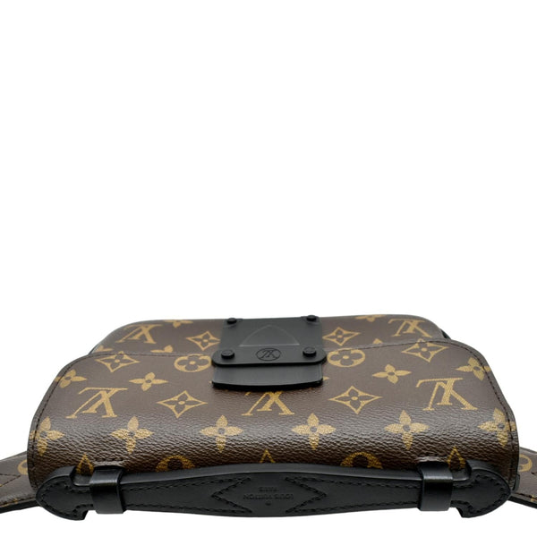 LOUIS VUITTON S-Lock Sling Monogram Macassar Crossbody Bag Brown