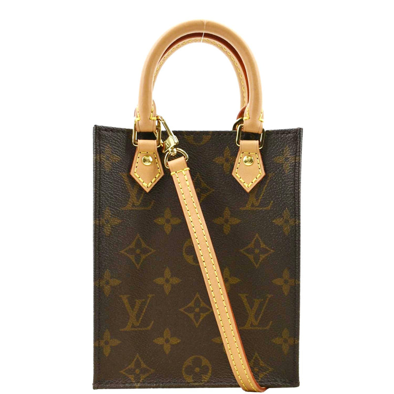 Shop Louis Vuitton MONOGRAM Petit Sac Plat Bag Monogram coated