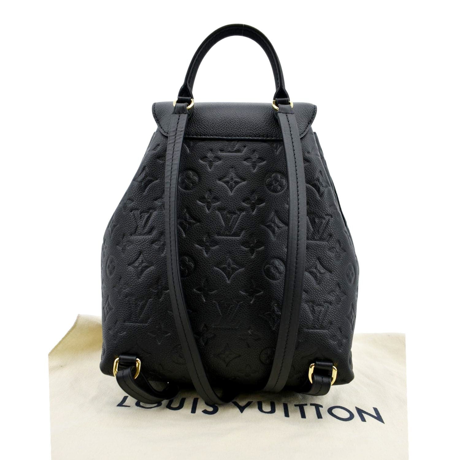 Louis Vuitton Backpack Montsouris Monogram Empreinte Black