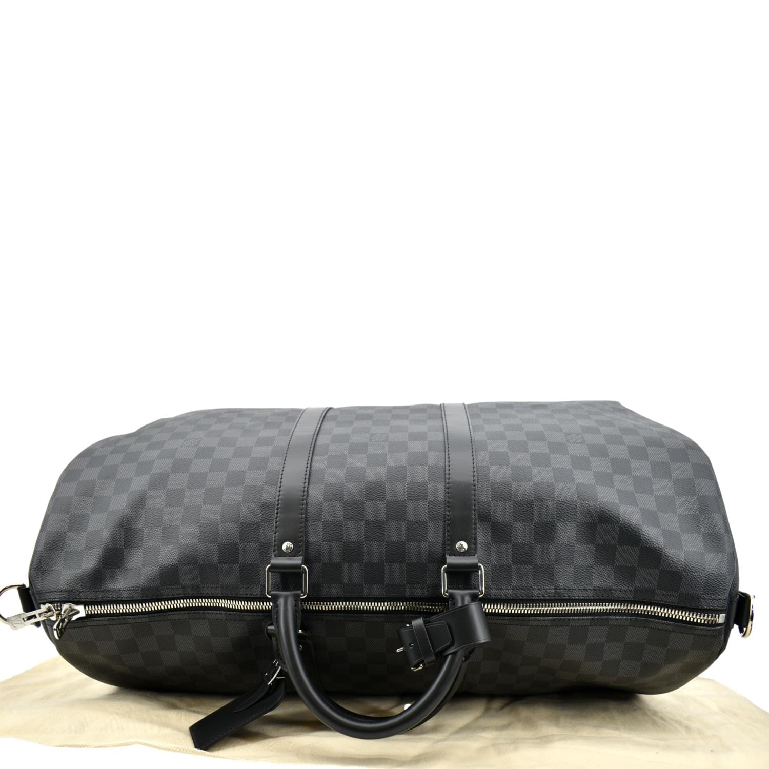 Louis Vuitton Keepall 55 Damier Graphite Travel Bag Black