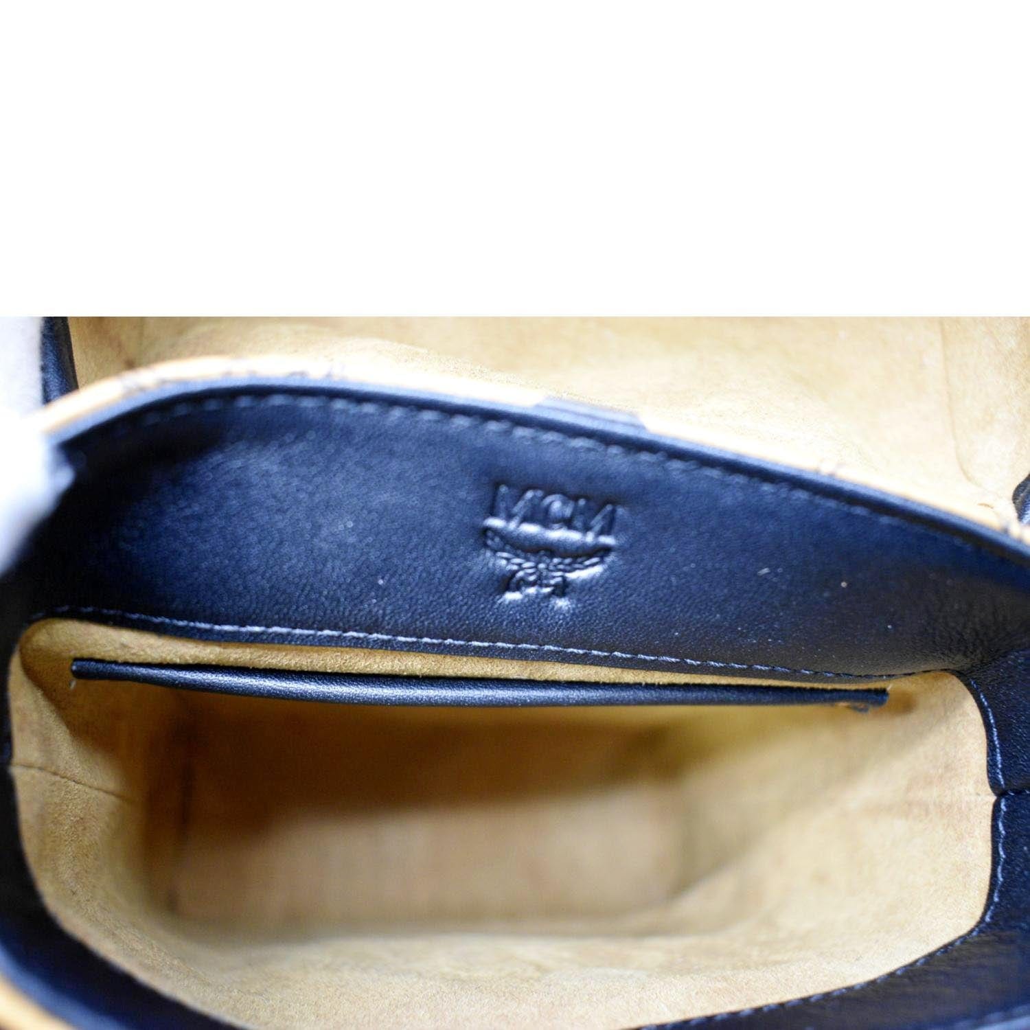 MCM Mini Visetos Portuna Bag - Blue Crossbody Bags, Handbags - W3049132