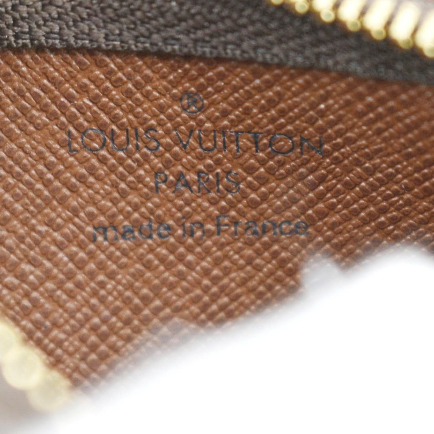 LOUIS VUITTON Key Case Coin Monogram Pochette Cle Canvas/Metal Brown/Gold  Unisex M62650