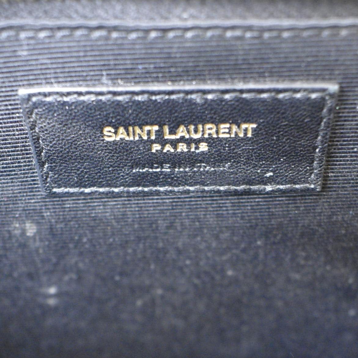 Saint Laurent Large Leather Shopping Bag in Blue