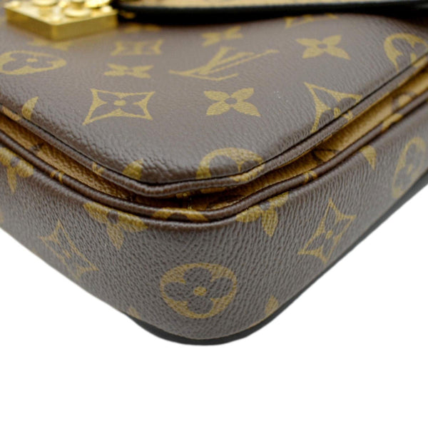 LOUIS VUITTON Metis Pochette Reverse Monogram Canvas Crossbody Bag Brown