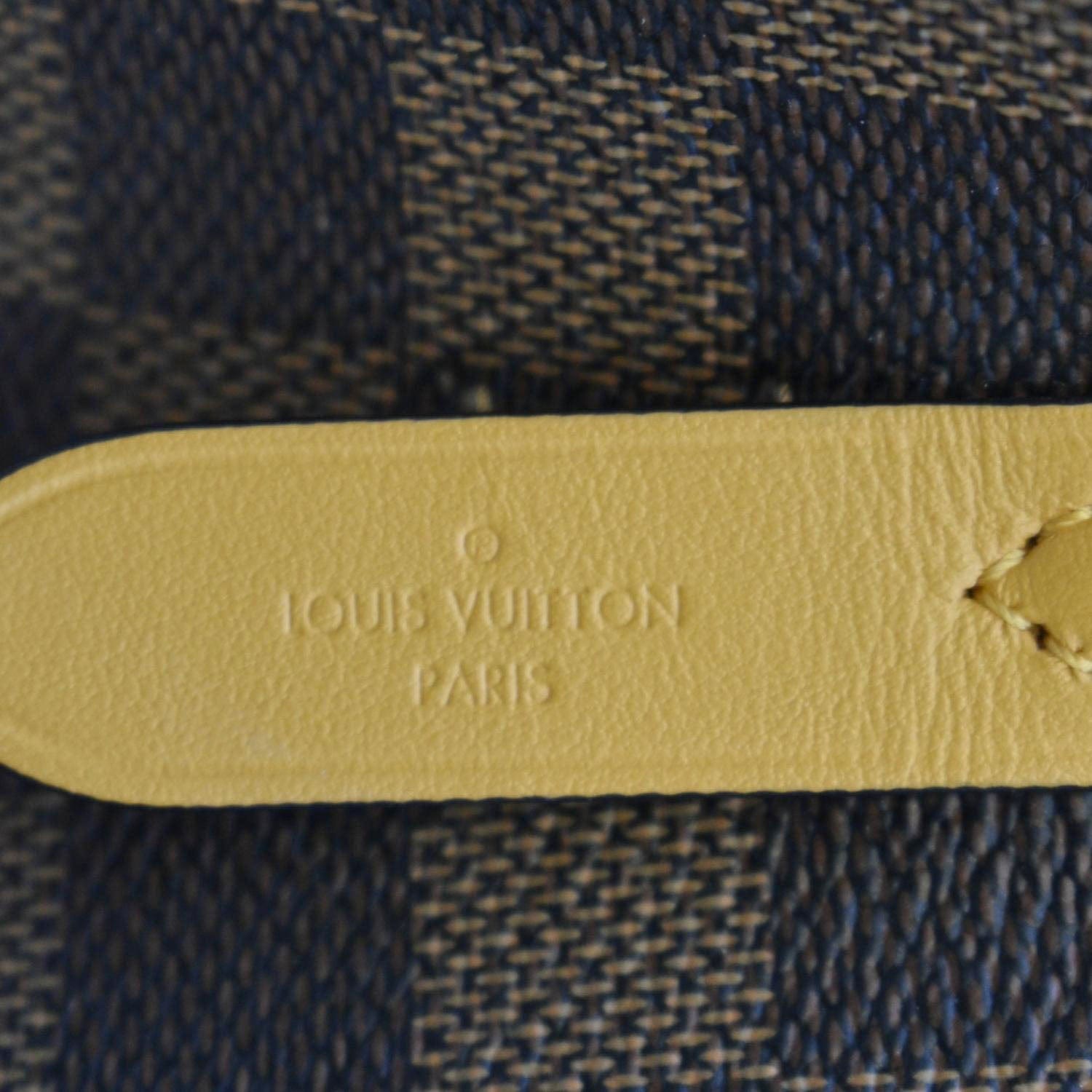 Néonoé Louis Vuitton Safran Yellow Leather & Damier Ebene Neonoe Mm Brown  ref.614614 - Joli Closet