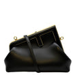 FENDI Leather Shoulder Bag Black