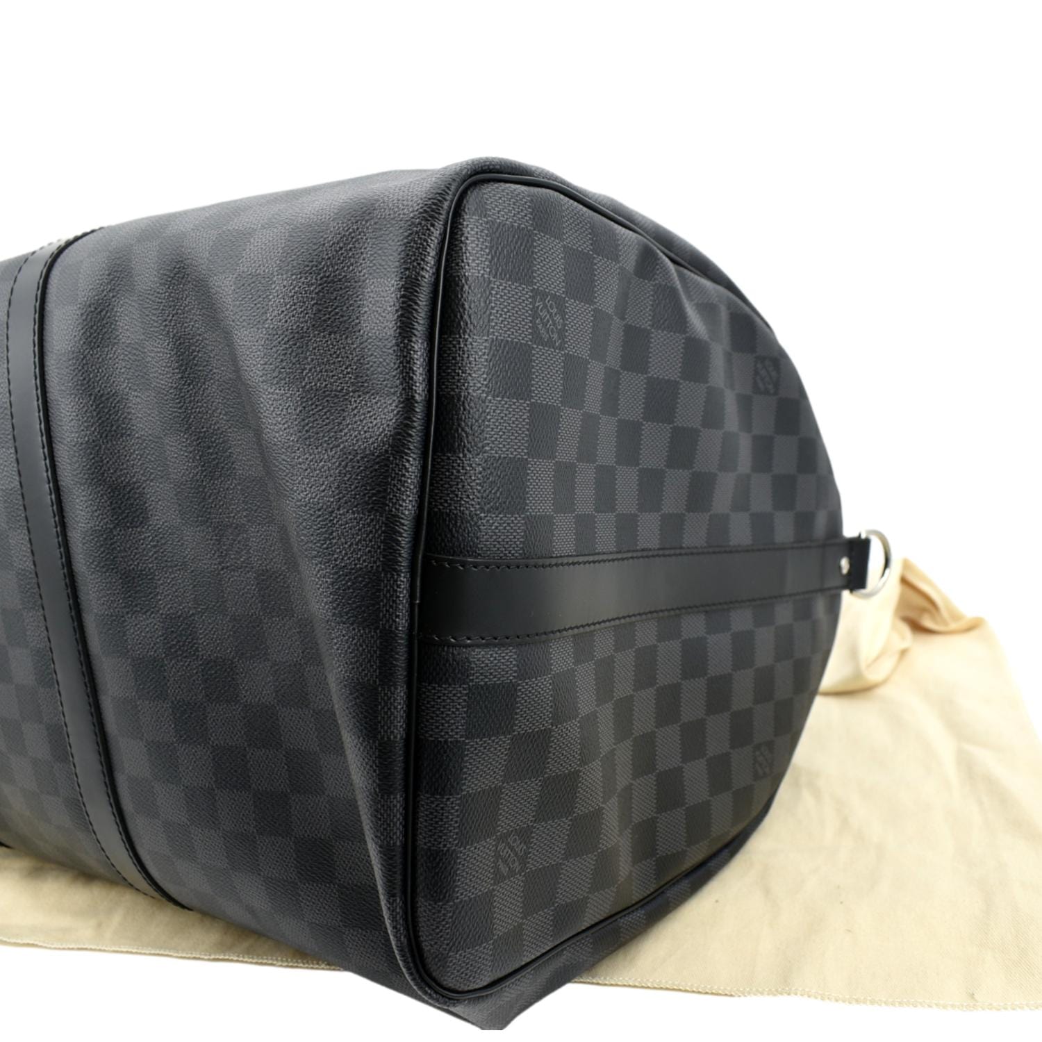 Louis Vuitton Keepall Bandouliere Damier Graphite 55 Black/Graphite for Men