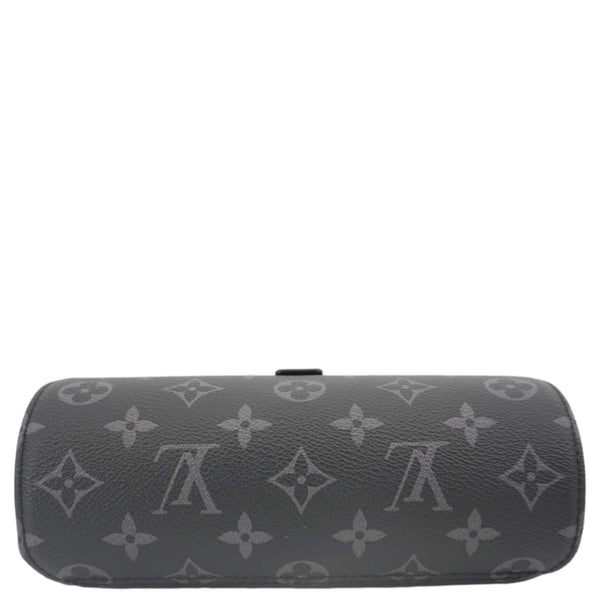 LOUIS VUITTON 3 Watch Case Monogram Eclipse Pouch Black