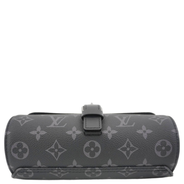 LOUIS VUITTON 3 Watch Case Monogram Eclipse Pouch Black