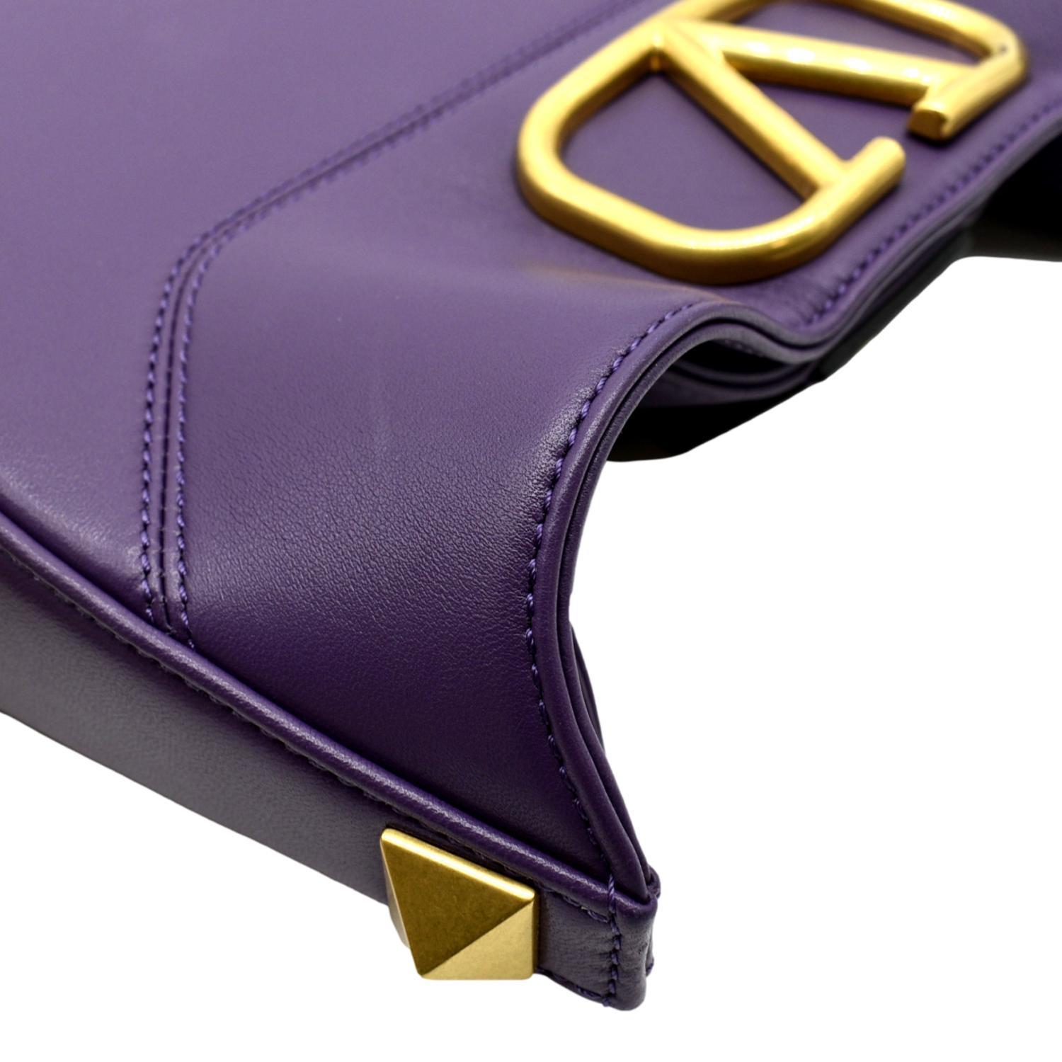 Valentino Vlogo Leather Shoulder Bag