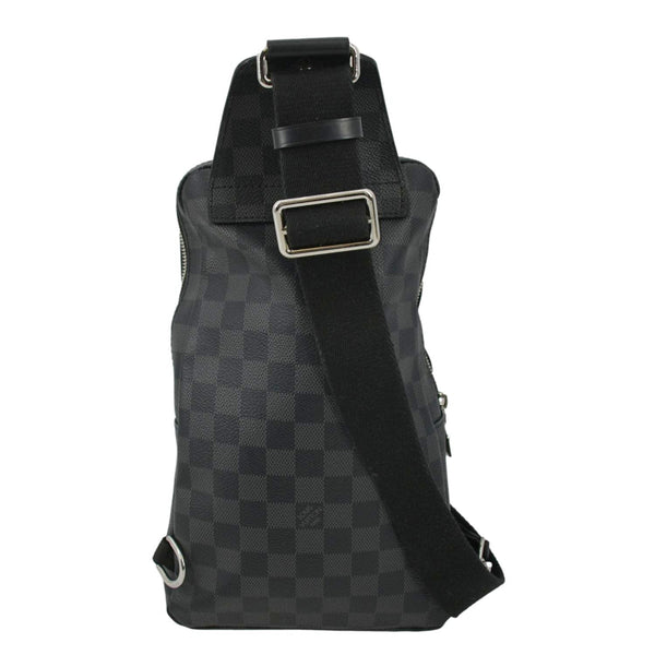 LOUIS VUITTON Avenue Sling Damier Graphite Backpack Bag Black