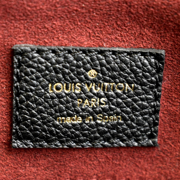 LOUIS VUITTON Grand Palais MM Monogram Empreinte Leather Shoulder Bag Black