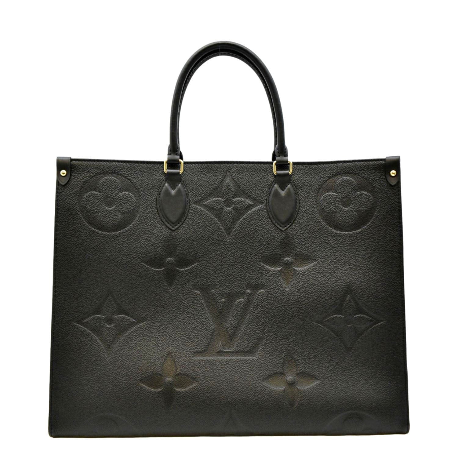 Louis Vuitton, Bags, Louis Vuitton Onthego Gm Monogram Empreinte Leather  In Black Women Ha