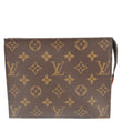 LOUIS VUITTON Toiletry 19 Pouch Monogram Canvas Clutch Brown