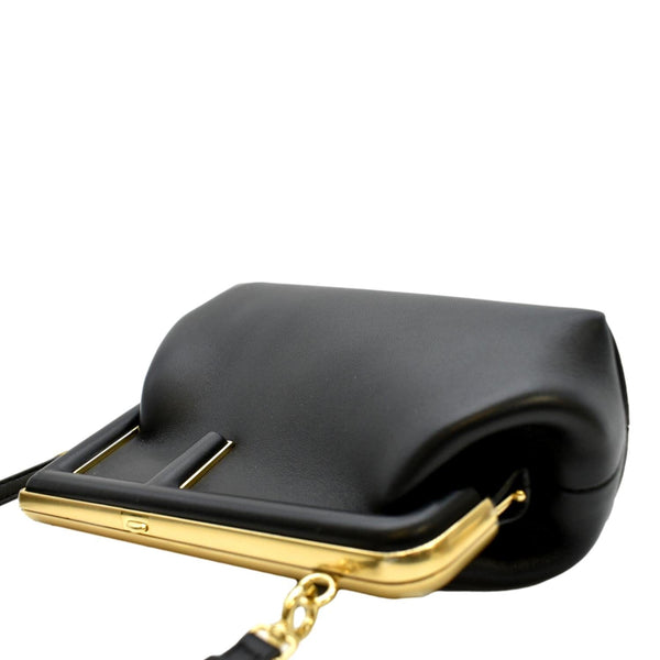  First Leather Shoulder Bag Black