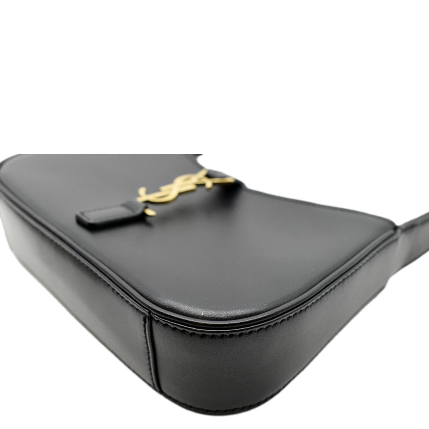 YVES SAINT LAURENT Le 5 A 7 Mini Leather Satchel Bag Black