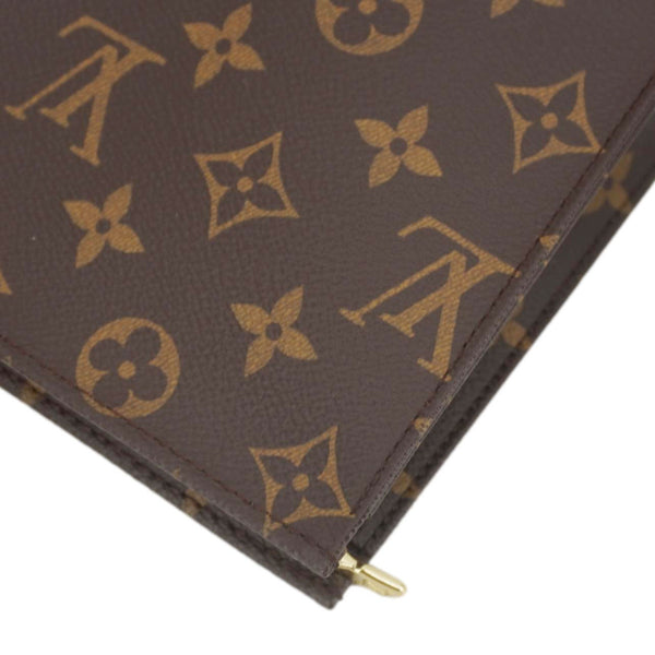 LOUIS VUITTON Toiletry 19 Pouch Monogram Canvas Clutch Brown