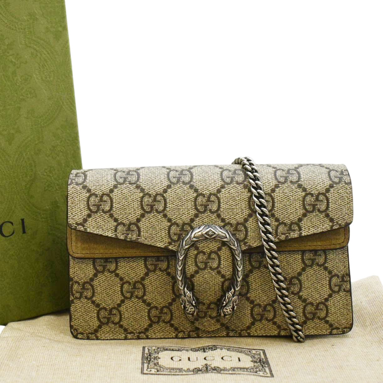 Gucci Dionysus Super Mini Leather Shoulder Bag