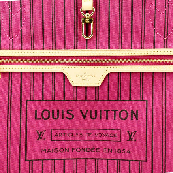 Louis Vuitton Neverfull GM Monogram Canvas Tote Bag - Inside