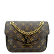 LOUIS VUITTON Passy NM Monogram Canvas Shoulder Bag Brown