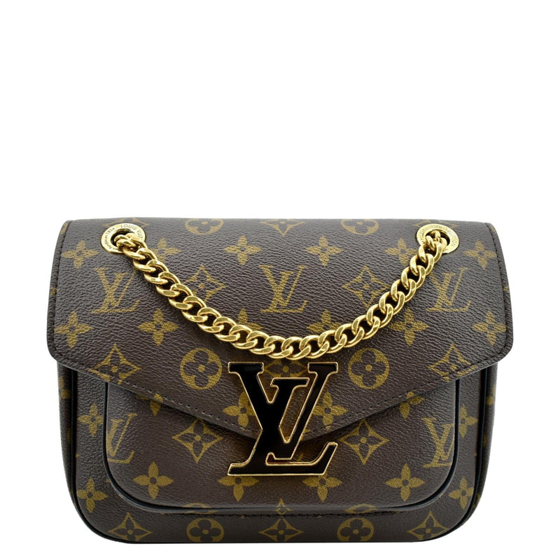 Louis+Vuitton+Passy+Shoulder+Bag+Brown+Canvas+Coated+Monogram for