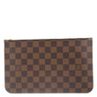 LOUIS VUITTON  Neverfull Damier Ebene Pochette Wristlet Pouch Brown