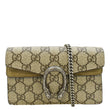 GUCCI Dionysus Super Mini GG Supreme Canvas Bag Taupe