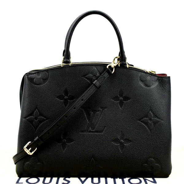 LOUIS VUITTON Grand Palais MM Monogram Empreinte Leather Shoulder Bag Black