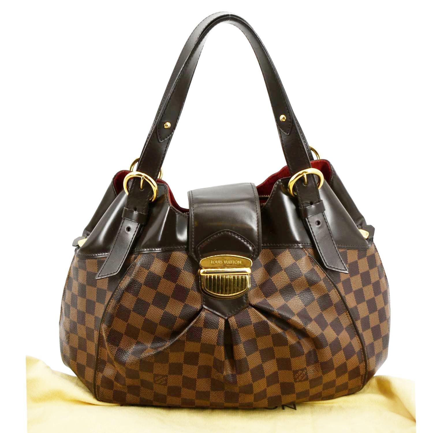 Louis Vuitton Sistina GM Damier Ebene Shoulder Bag
