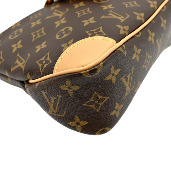 LOUIS VUITTON Odeon PM Monogram Canvas Crossbody Bag Brown