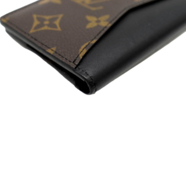 LOUIS VUITTON Pocket Organizer Monogram Canvas Wallet Black/Brown