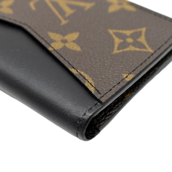 LOUIS VUITTON Pocket Organizer Monogram Canvas Wallet Black/Brown