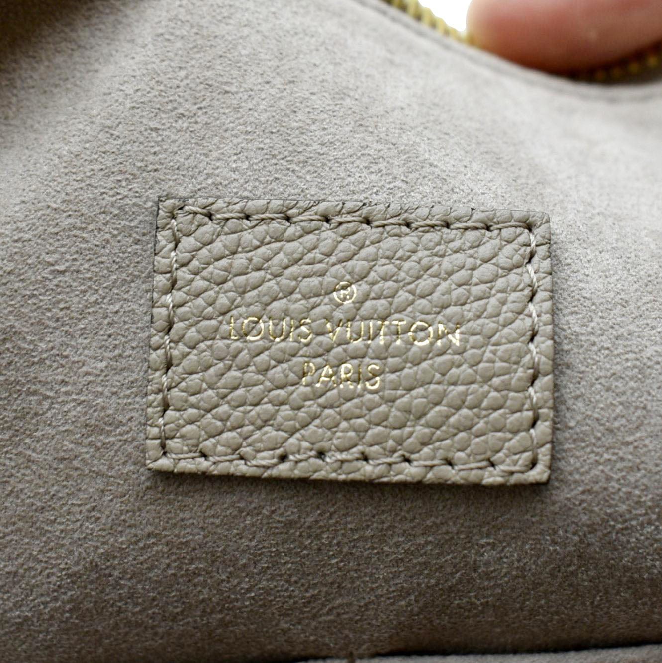 Louis Vuitton Maida Handbag Damier with Leather Green, Brown EUC