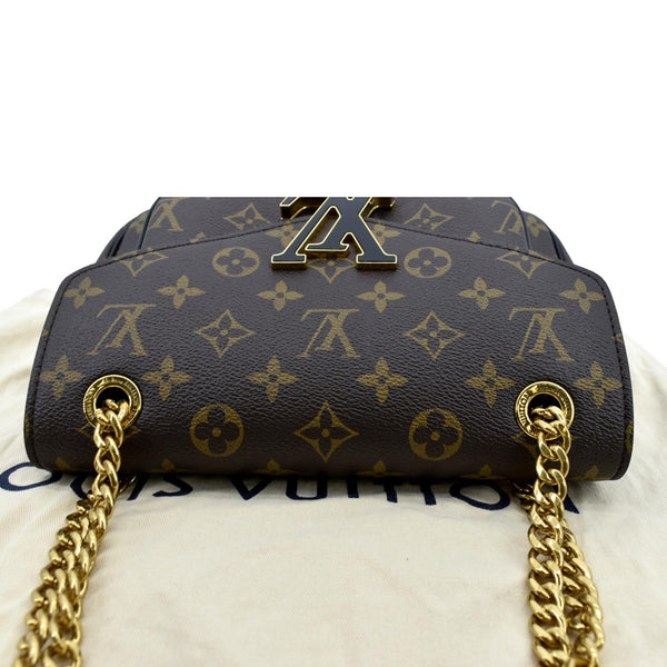 LOUIS VUITTON Passy NM Monogram Canvas Shoulder Bag Brown