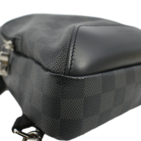 LOUIS VUITTON Avenue Sling Damier Graphite Backpack Bag Black