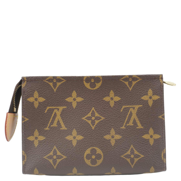 LOUIS VUITTON Toiletry Pouch Small Monogram Canvas Clutch Brown