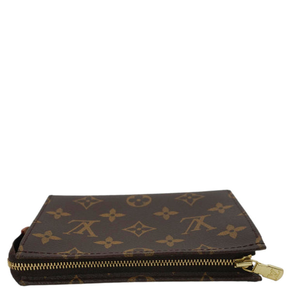 LOUIS VUITTON Toiletry Pouch Small Monogram Canvas Clutch Brown