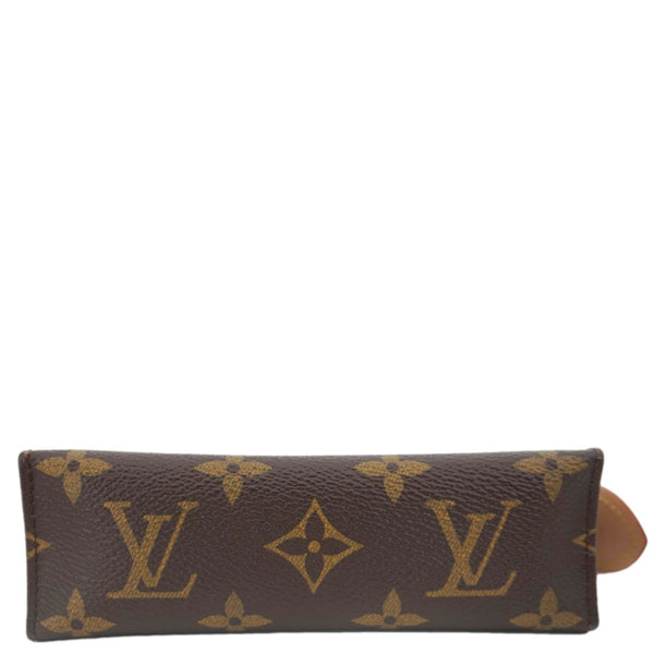 LOUIS VUITTON Toiletry Pouch Small Monogram Canvas Clutch Brown