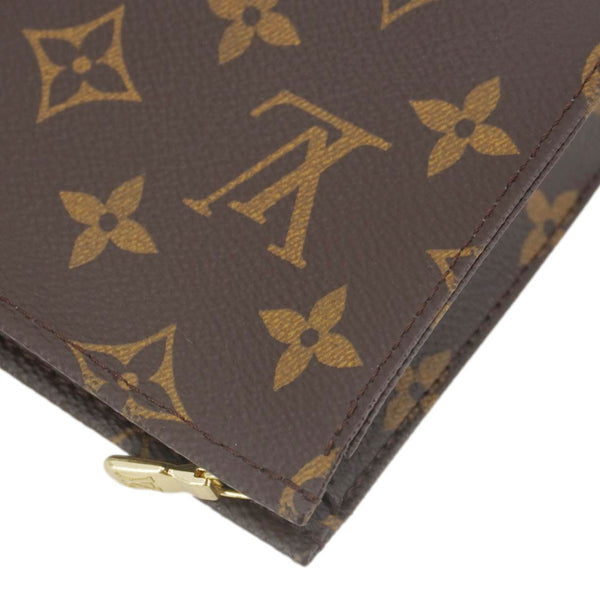 LOUIS VUITTON Toiletry Pouch Small Monogram Canvas Clutch Brown