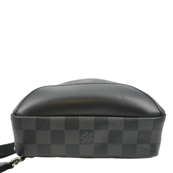 LOUIS VUITTON Avenue Sling Damier Graphite Backpack Bag Black