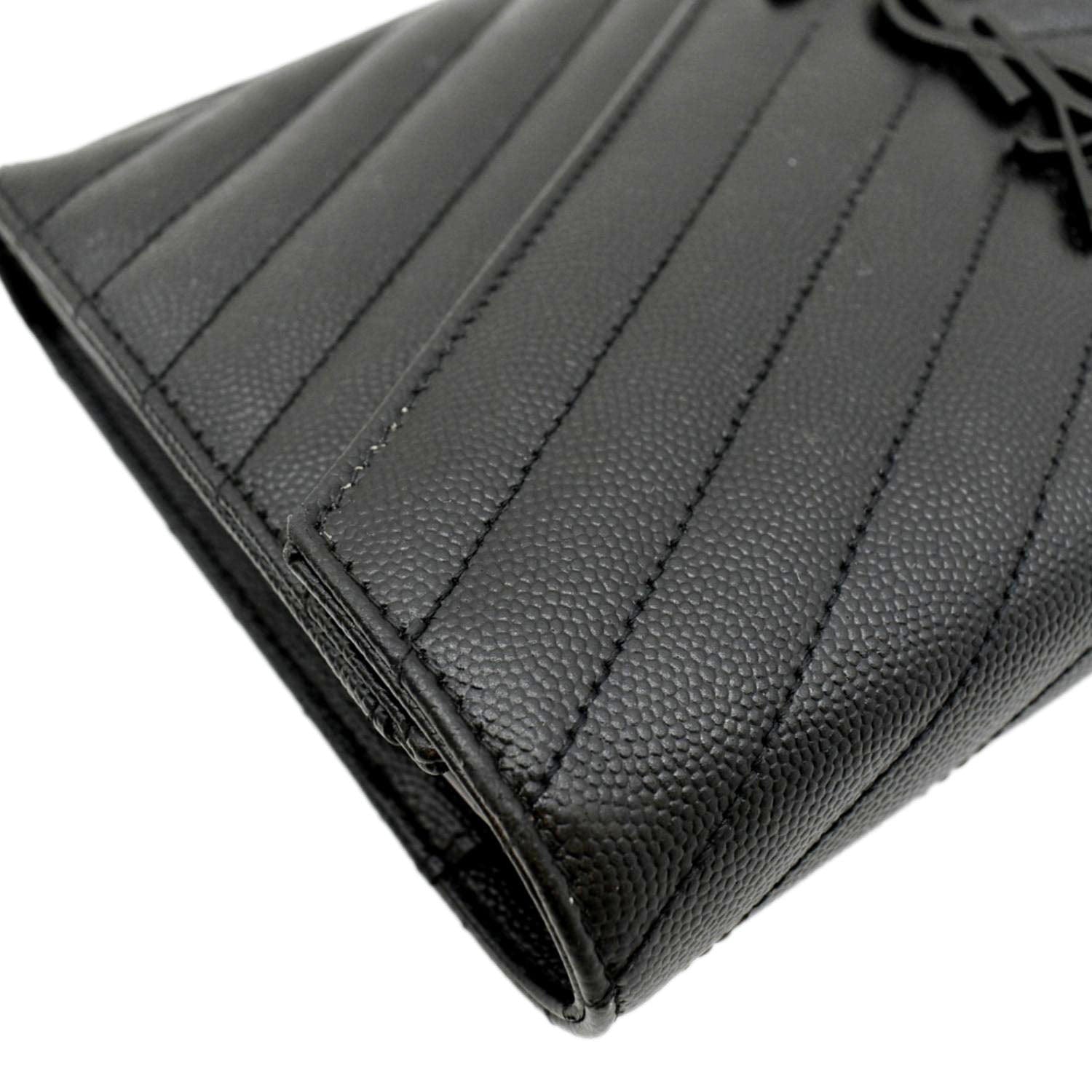 Saint Laurent Cassandre Wallet on Chain - Black Crossbody Bags, Handbags -  SNT269580