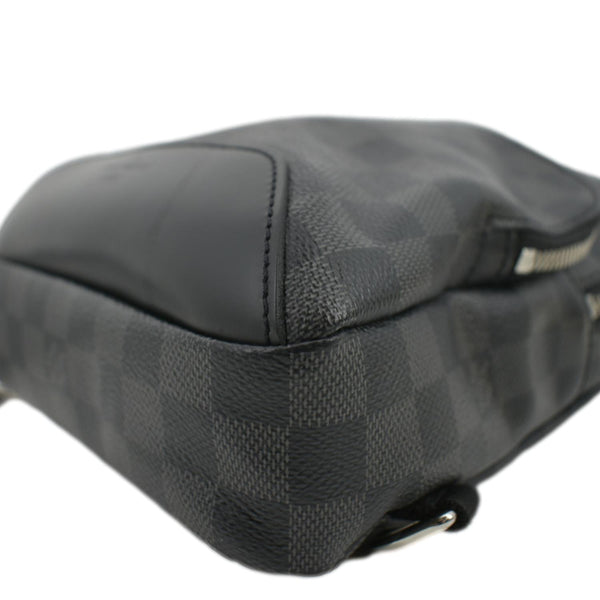 LOUIS VUITTON Avenue Sling Damier Graphite Backpack Bag Black