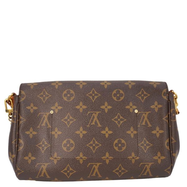 LOUIS VUITTON Favorite MM Monogram Canvas Shoulder Bag Brown