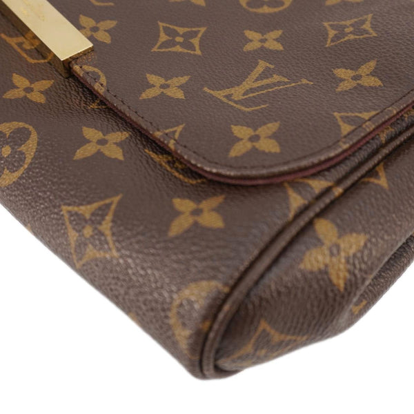 LOUIS VUITTON Favorite MM Monogram Canvas Shoulder Bag Brown