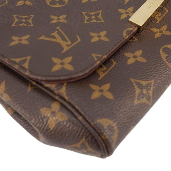 LOUIS VUITTON Favorite MM Monogram Canvas Shoulder Bag Brown