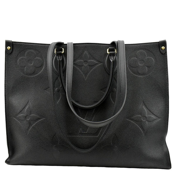 LOUIS VUITTON  Onthego GM Monogram Empreinte Leather Tote Bag Black