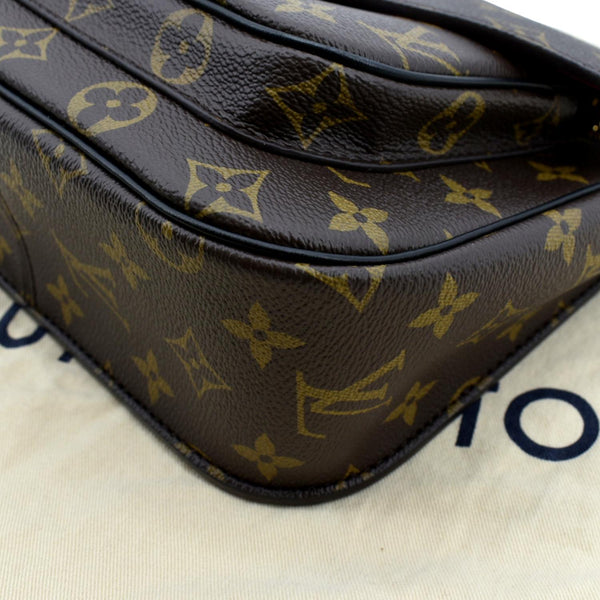 LOUIS VUITTON Passy NM Monogram Canvas Shoulder Bag Brown