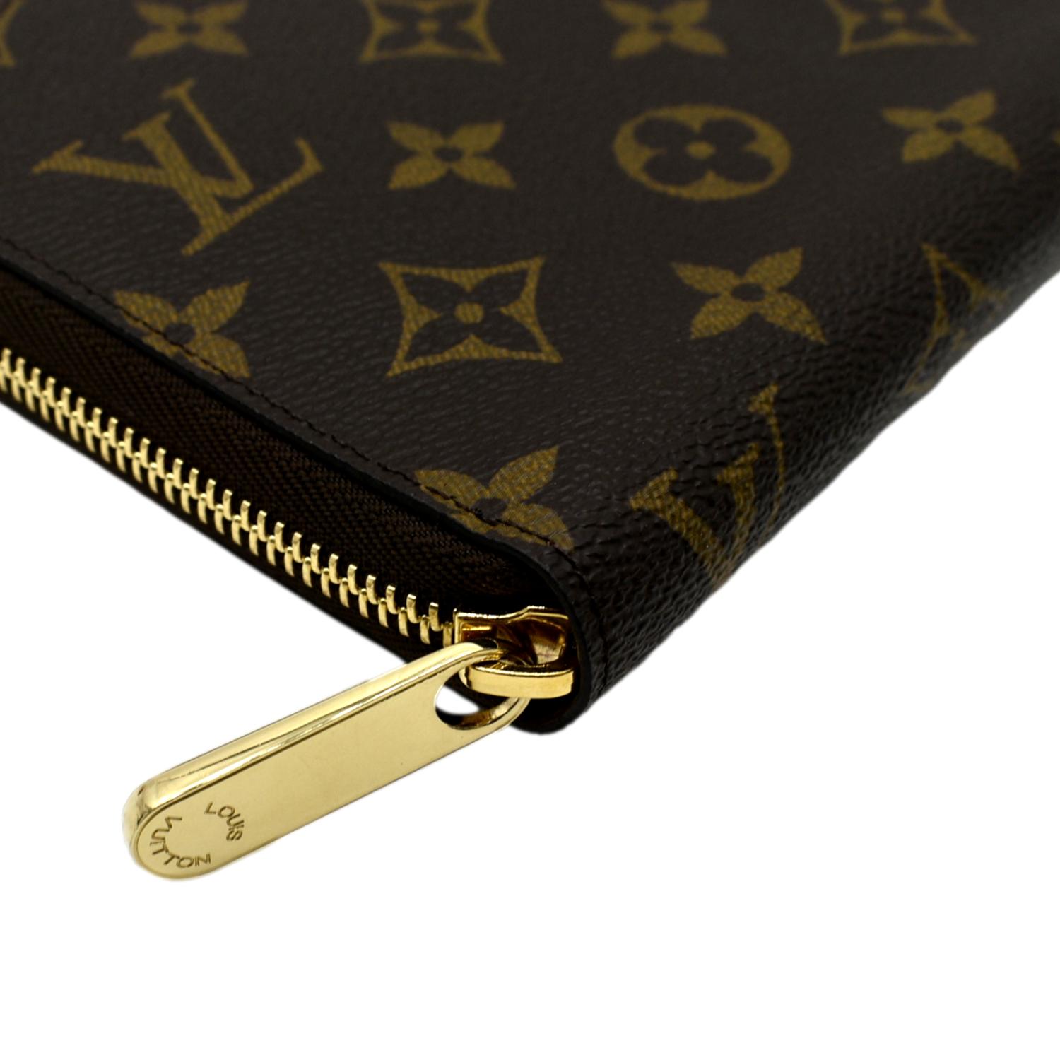 Shop Louis Vuitton Monogram Canvas Leather Folding Wallet Logo