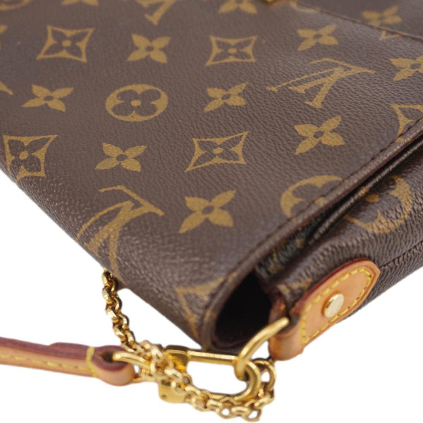 LOUIS VUITTON Favorite MM Monogram Canvas Shoulder Bag Brown