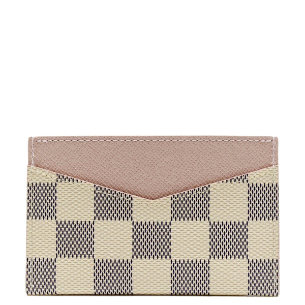 LOUIS VUITTON Damier Azur Card Holder White